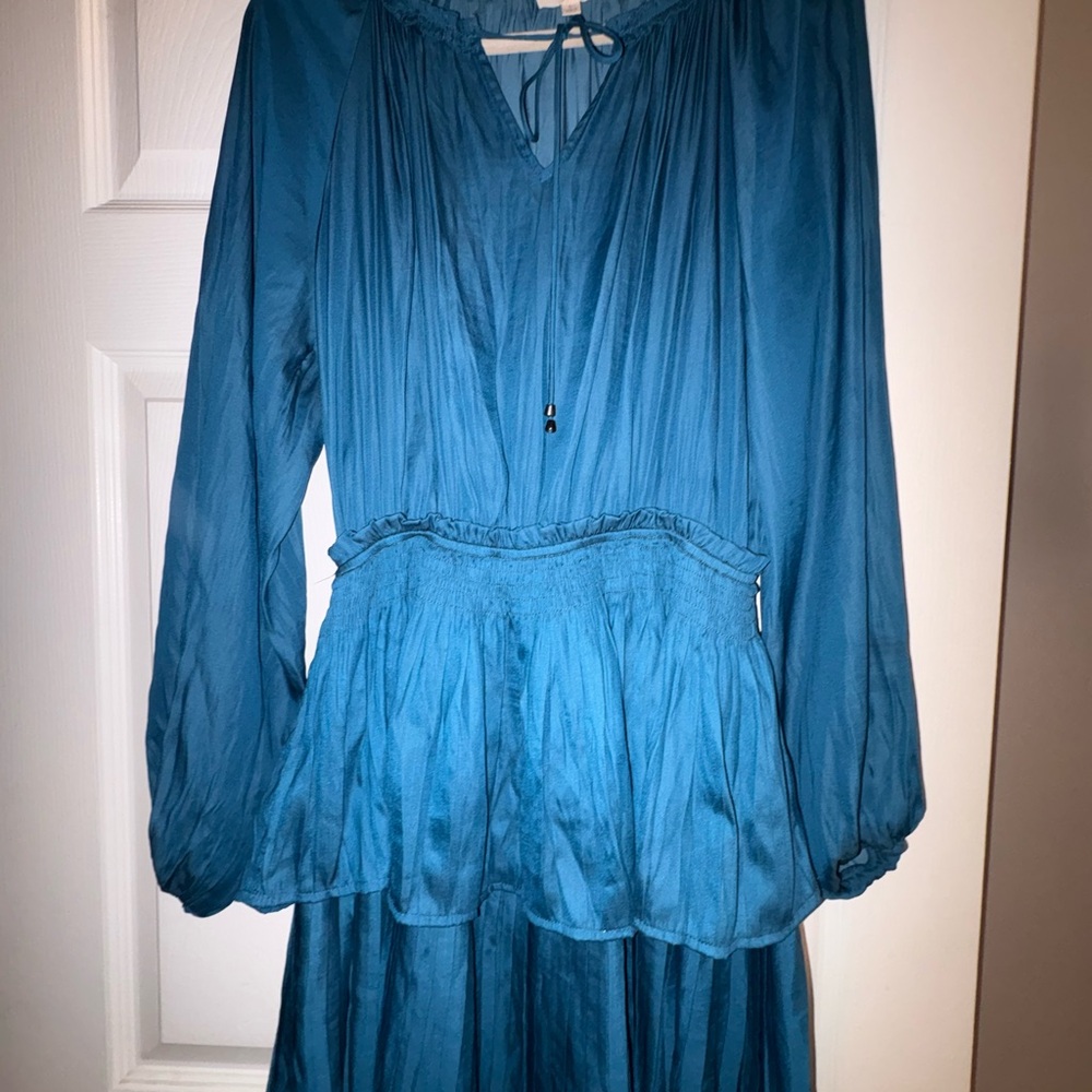 Elegant Blue Women's Dress